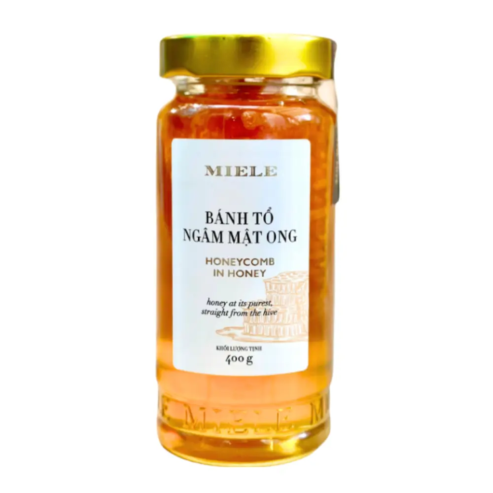 Bánh Tổ Ngâm Mật Ong, Honeycomb in Honey (400g) - MIELE
